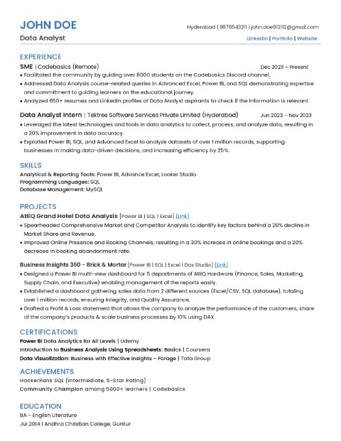 ATS Resume Template 6